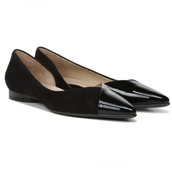 Naturalizer Leather Pointed Toe Flats - Picture 1 of 2